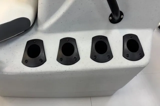 Slide: The Image of Four rod holders on 2026 Tracker Bass Tracker Classic CC boat. - 12