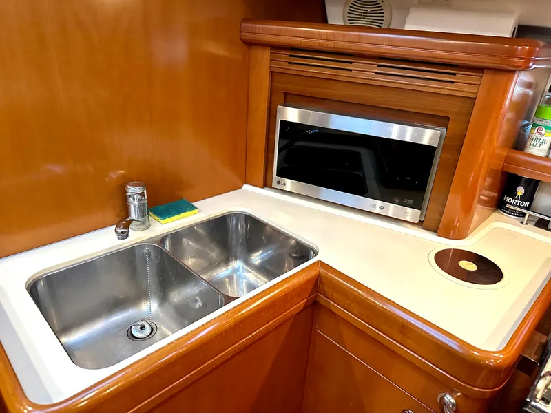 Slide: The Image of Galley- Sink and microwave - 11