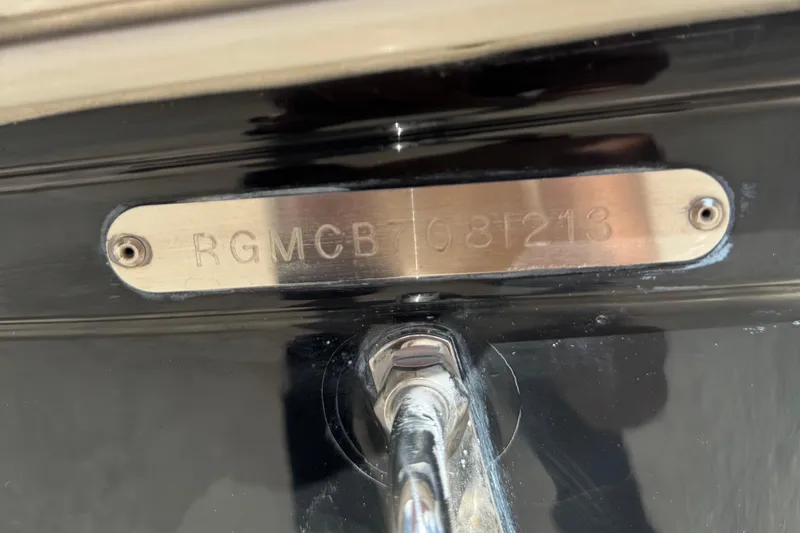 Slide: The Image of Hull identification number on 2013 Regal 21 OBX boat. - 22