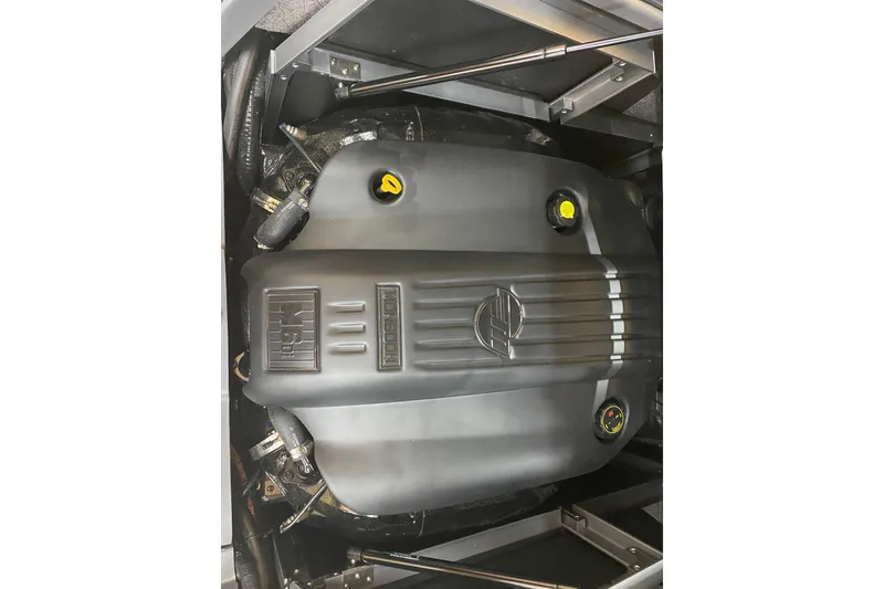 Slide: The Image of 2019 Malibu Wakesetter 24 MXZ engine compartment with Monsoon engine cover. - 3