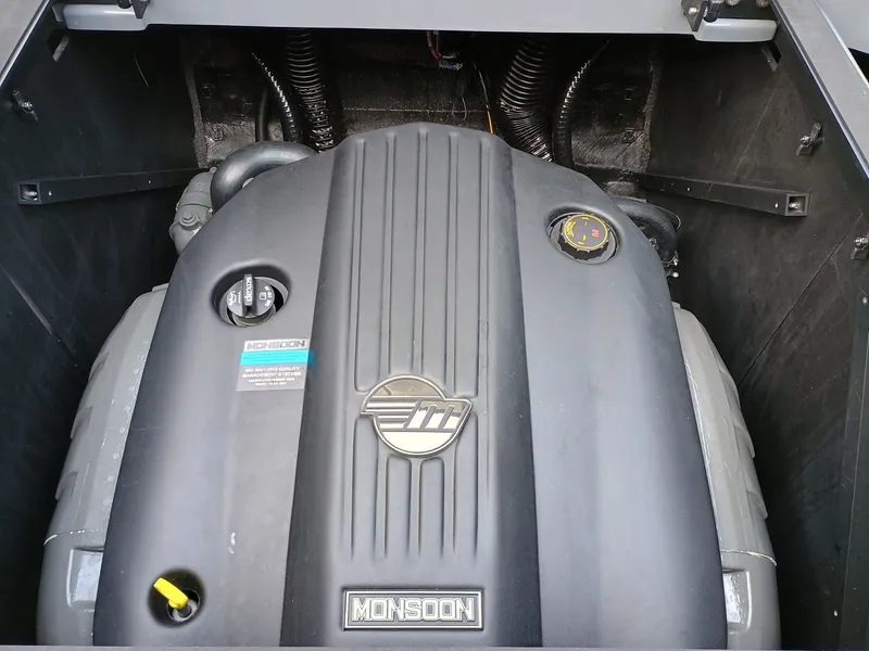 Slide: The Image of 2024 Axis A245 Monsoon engine in a boat compartment. - 6