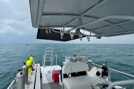 Slide: The Image of Newton 31 Dive Special boat, 2014 model, equipped for diving in open sea. - 10