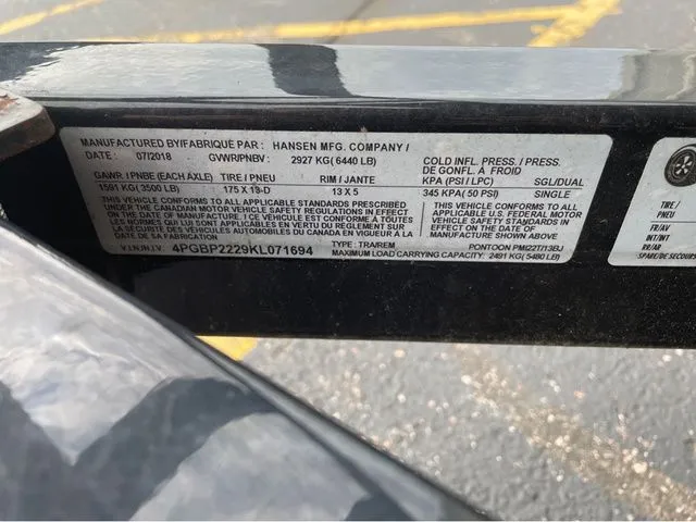 Slide: The Image of Manitou 22 Aurora LE Twin Tube 25" 2018 - 19