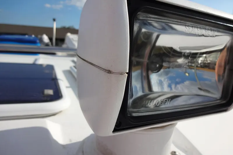 Slide: The Image of Close-up of a halogen light on a 2022 Jeanneau Merry Fisher 895 Offshore boat. - 160