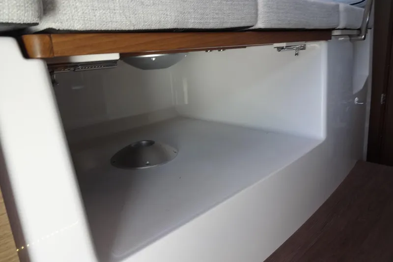 Slide: The Image of Interior storage space in 2022 Jeanneau Merry Fisher 895 Offshore boat. - 43
