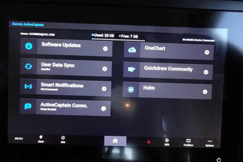Slide: The Image of Garmin ActiveCaptain interface on Jeanneau Merry Fisher 895 Offshore, 2022 model. - 76
