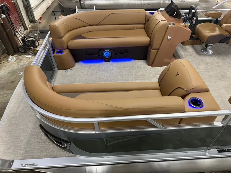 Slide: The Image of Tahoe Sport 200HP VRB 2385 Swingback Tritoon 2026 - 2