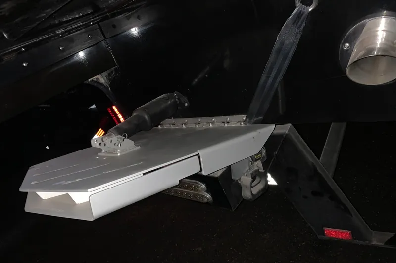 Slide: The Image of 2017 StanCraft 24 Highboy Surf boat detail with surf system and exhaust. - 23