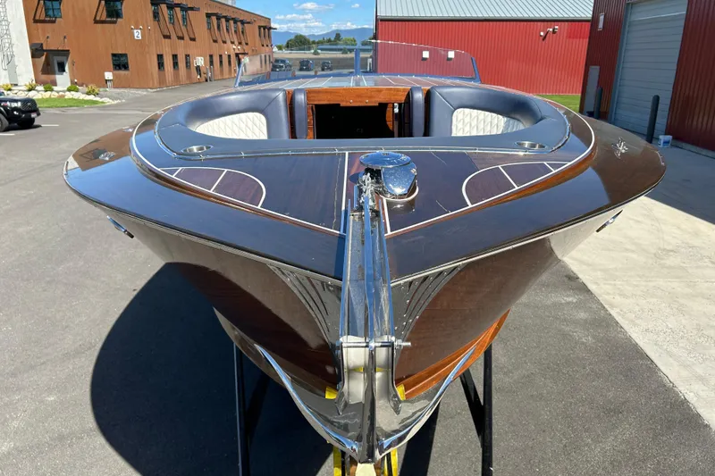 Slide: The Image of 2013 StanCraft 360 Rivelle boat with sleek wooden design and luxurious interior. - 12