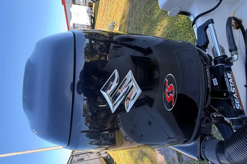 Slide: The Image of 2021 Carolina Skiff 26 Ultra Elite with Suzuki outboard motor, SeaStar steering. - 31