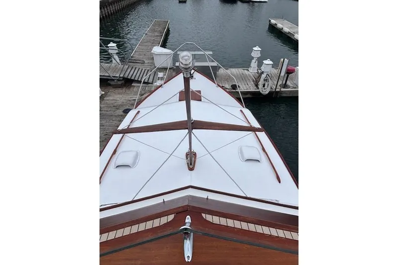 Slide: The Image of Electrical panel and pump system in 1964 Pacemaker 36 Sportfisherman boat. - 10