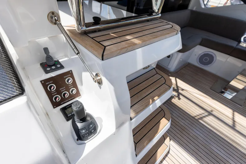 Slide: The Image of Engine room of 2021 Azimut S6 Sportfly yacht with Kohler generator and control panel. - 174