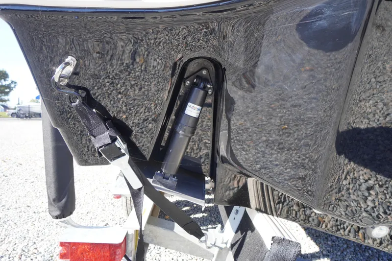 Slide: The Image of 2024 Tidewater 232 SS boat trailer hitch and hydraulic system close-up. - 46