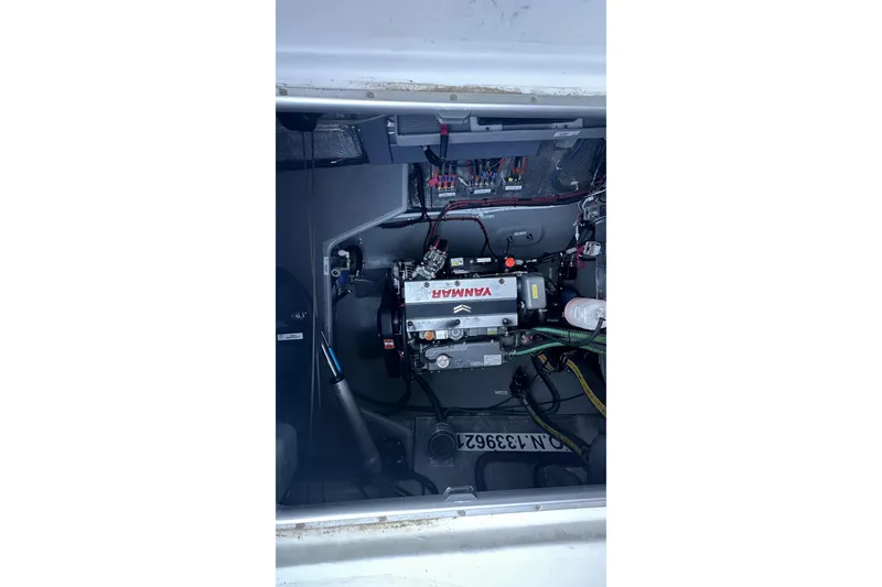 Slide: The Image of Interior of 2024 Balance 482 yacht with cozy seating and panoramic windows. - 51