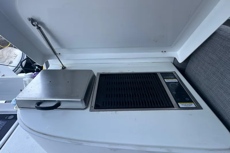 Slide: The Image of Boat navigation system displaying a detailed map on a Garmin screen, Balance 482, 2024 model. - 63