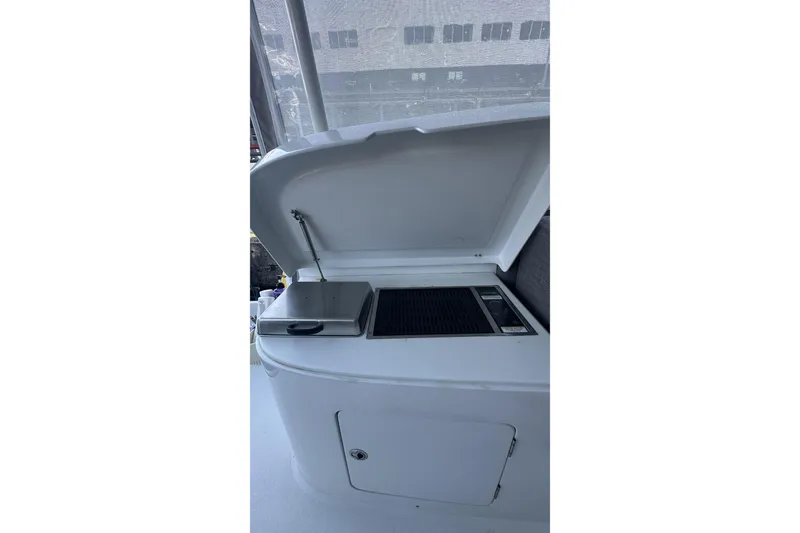 Slide: The Image of Control panel of 2024 Balance 482 with Garmin displays and Yanmar gauges. - 64