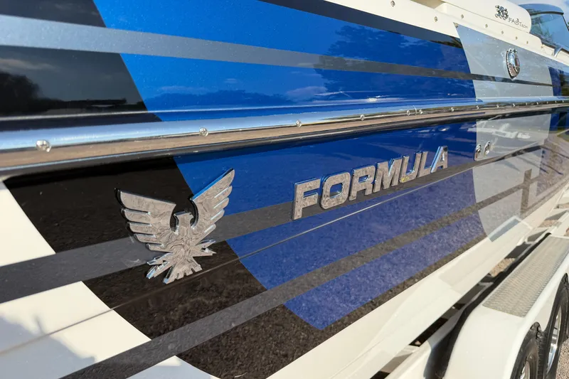 Slide: The Image of 2019 Formula 353 FASTech boat propeller on gravel surface. - 16