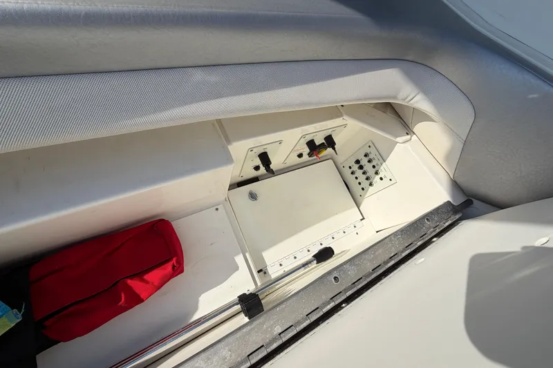 Slide: The Image of 2019 Formula 353 FASTech boat with blue and silver detailing. - 21