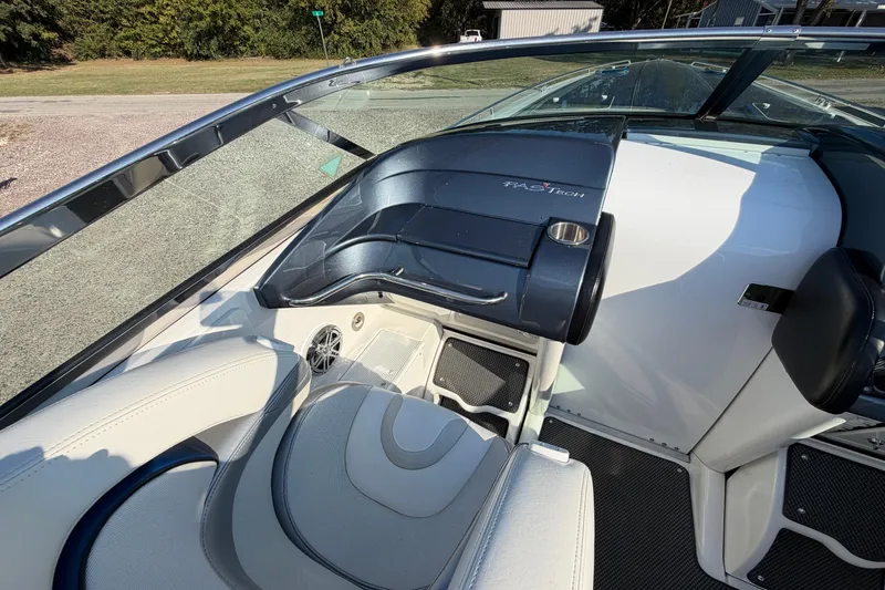 Slide: The Image of 2019 Formula 353 FASTech boat logo against a clear blue sky. - 39