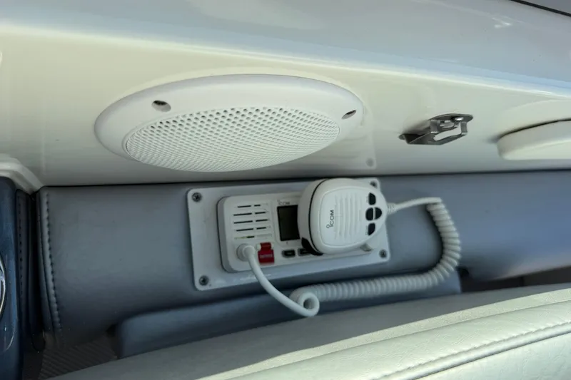 Slide: The Image of 2019 Formula 353 FASTech boat interior with speaker and communication device. - 63