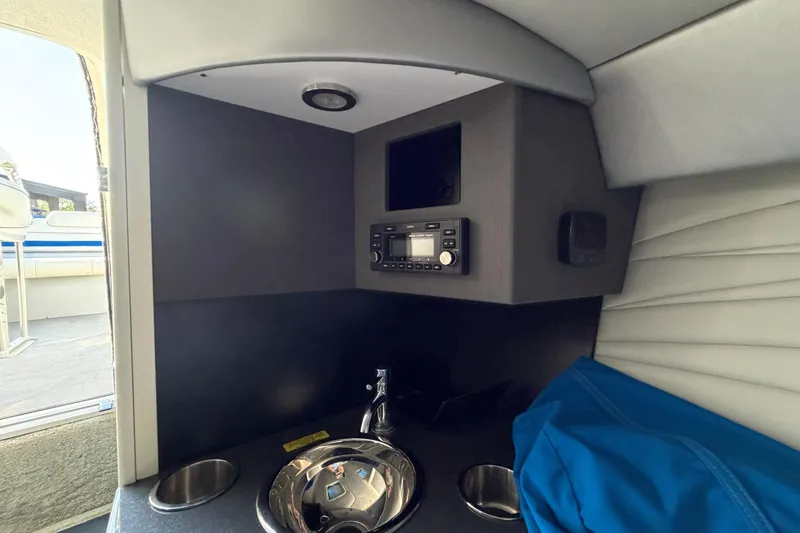 Slide: The Image of Interior of 2019 Formula 353 FASTech boat with sink and control panel. - 67