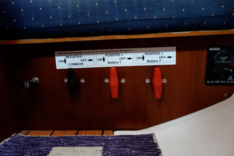 Slide: The Image of Battery Switches in Aft Berth - 27