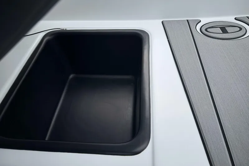 Slide: The Image of Storage compartment on 2026 Tahoe T18 boat, featuring sleek design and durable materials. - 9