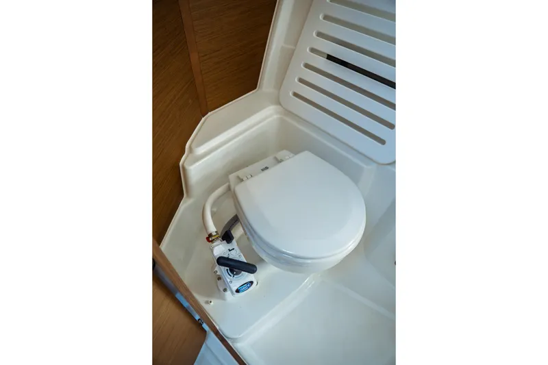 Slide: The Image of 2024 Jeanneau NC 795 Series 2 boat toilet, compact and modern design. - 46