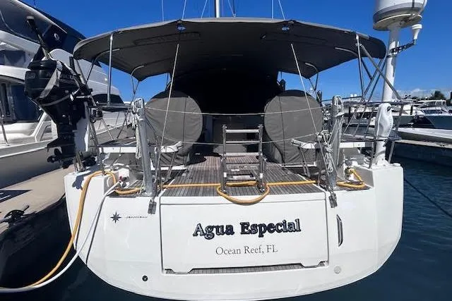 Slide: The Image of 2016 Jeanneau 54 yacht "Agua Especial" docked at Ocean Reef, FL marina. - 53