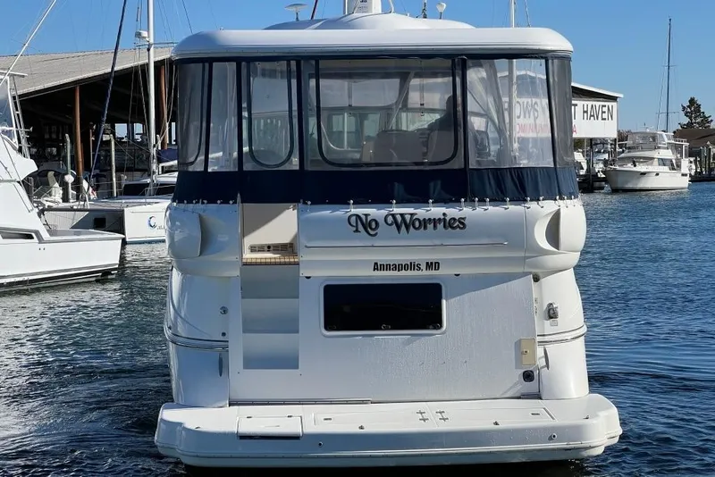 Slide: The Image of 2008 Cruisers 455 Motor Yacht docked in Annapolis, MD marina. - 5