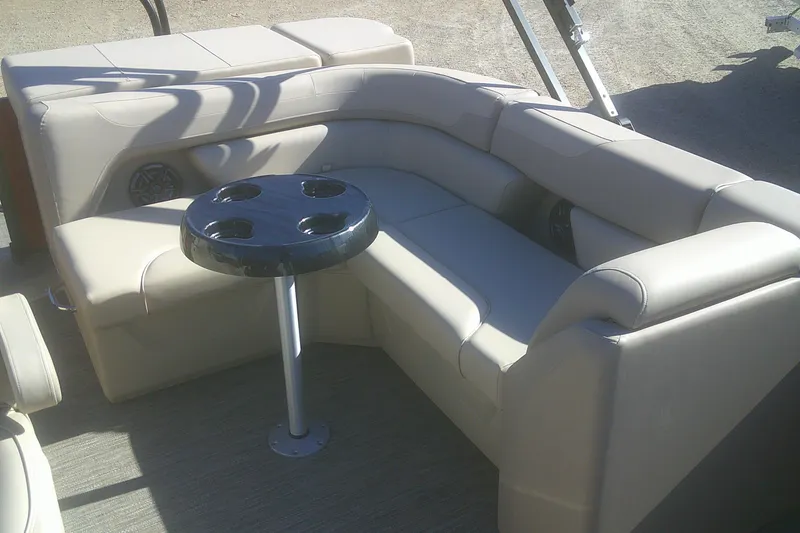 Slide: The Image of Luxurious seating area on 2025 Godfrey Sweetwater 2086 Cruise Special Edition boat. - 7