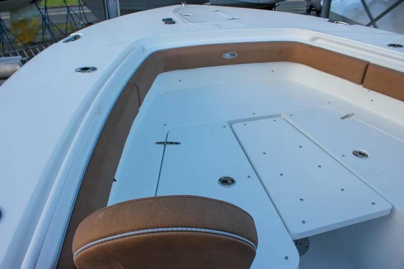 Slide: The Image of 2026 Sea Hunt Gamefish 28 Forward Seating with spacious deck and comfortable seating. - 48