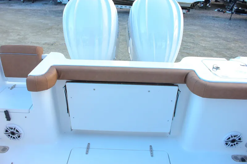 Slide: The Image of 2026 Sea Hunt Gamefish 28 boat with forward seating and dual engines. - 8