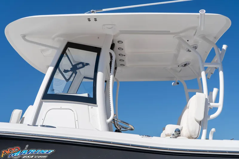 Slide: The Image of 2026 Sea Hunt Gamefish 28 Coffin Box boat, featuring sleek design and modern amenities. - 43