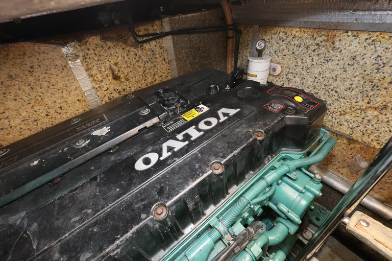 Slide: The Image of Engine compartment of a 2007 Cranchi Mediterranee 50 HT with Volvo engine. - 32