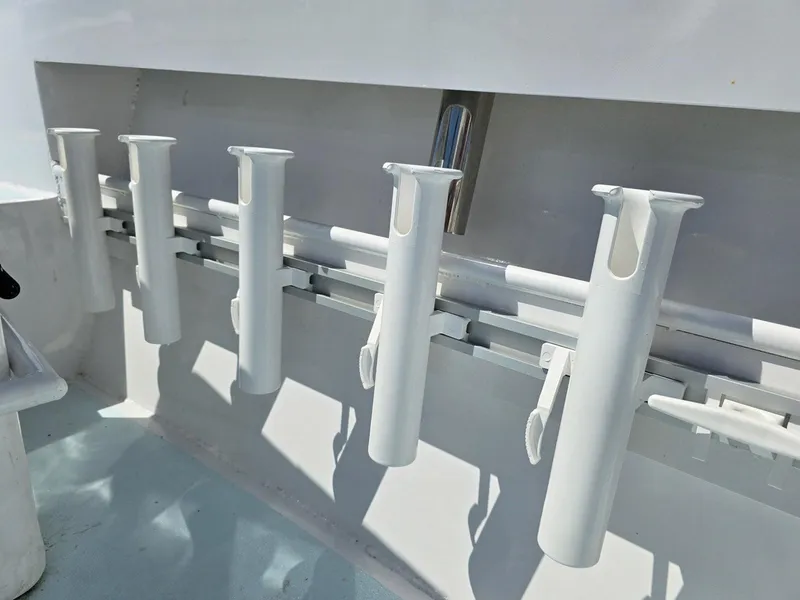 Slide: The Image of Rod holders on a 2012 Contender Custom 33 Center Console boat. - 22