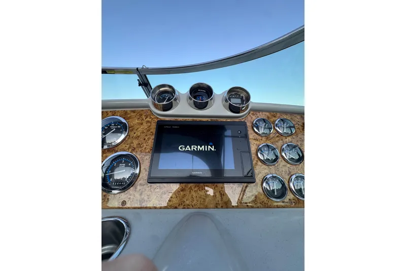 Slide: The Image of Dashboard of 2007 Formula 310 Sun Sport boat with Garmin navigation system. - 12
