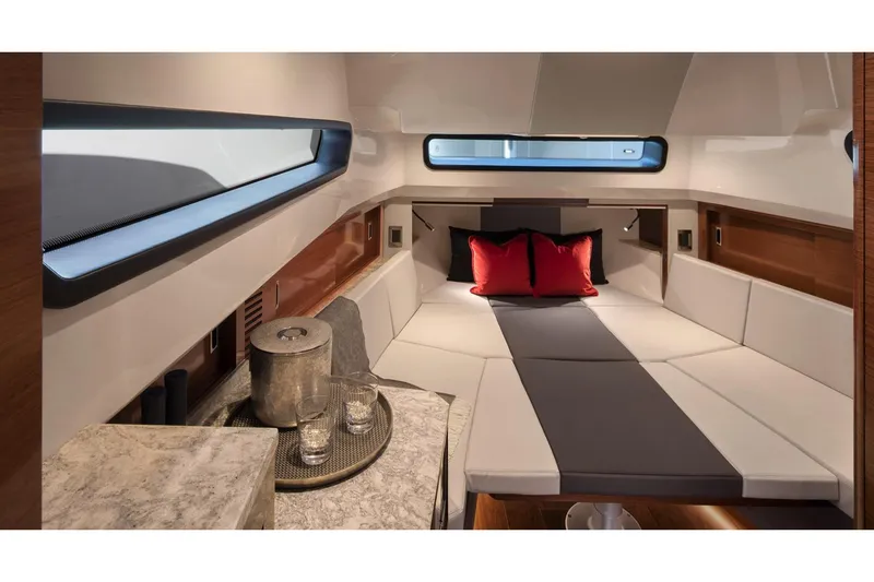 Slide: The Image of Manufacturer Provided Image: Luxurious cabin interior of 2020 Ocean Alexander 45 Divergence Sport yacht. - 29