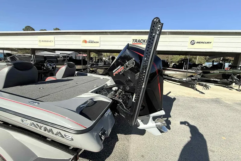 Slide: The Image of 2022 Caymas CX20PRO boat with Mercury Pro XS engine at dealership. - 6