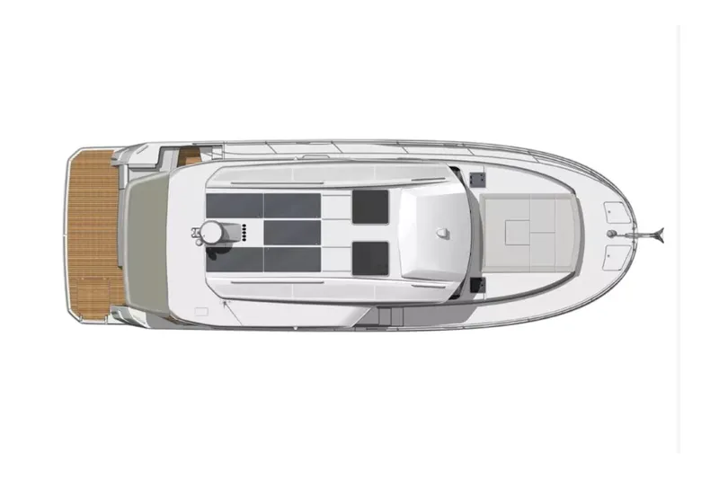 Slide: The Image of Manufacturer Provided Image: Top view of 2026 Beneteau Swift Trawler 41 Sedan yacht design. - 20