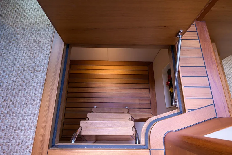 Slide: The Image of Luxurious cabin interior of 2018 Palm Beach Motor Yachts PB55 with modern amenities. - 36