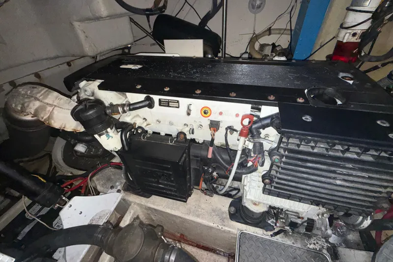 Slide: The Image of Engine compartment of a 2006 Formula 40 Performance Cruiser, featuring a Volvo Penta engine. - 34