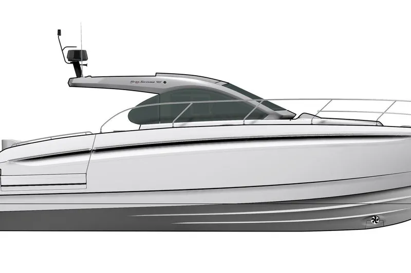 Slide: The Image of 2026 Beneteau Gran Turismo 40 yacht, sleek design, side profile view. - 44