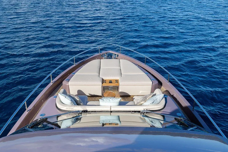 Slide: The Image of Luxury Cranchi Sessantadue 62 yacht, 2026 model, cruising on serene blue waters. - 39