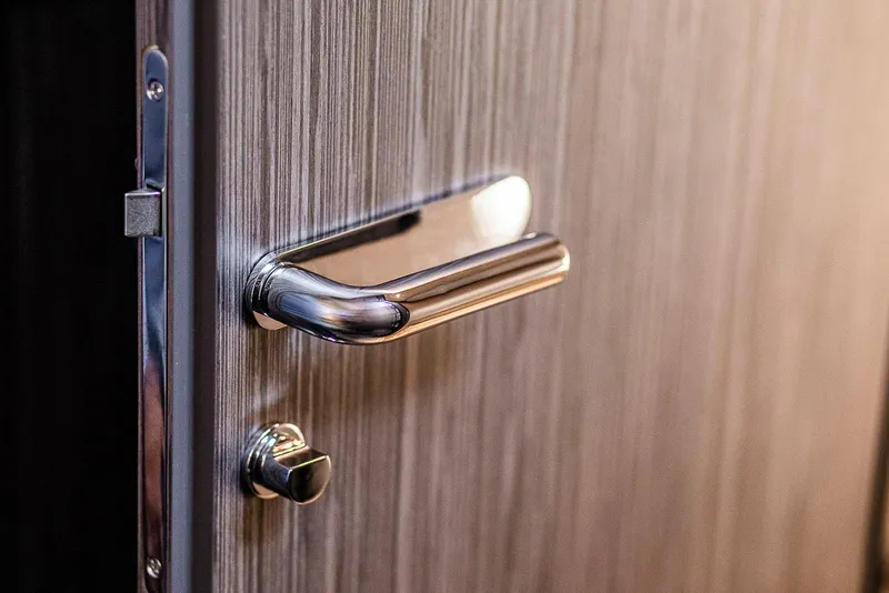 Slide: The Image of Chrome door handle on Cranchi A46 Luxury Tender, 2026 model. - 37