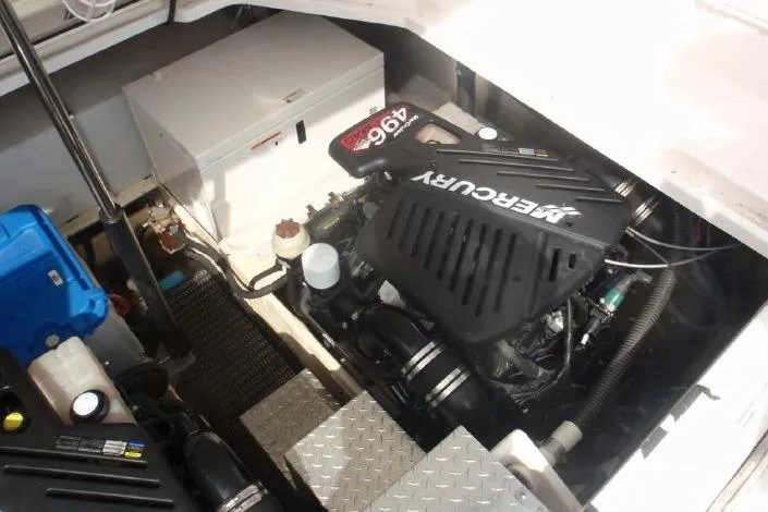 Slide: The Image of Engine compartment of 2006 Regal Commodore 3560 IO with Mercury engine. - 17