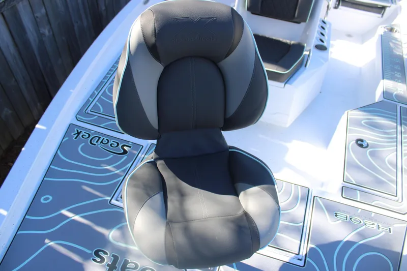 Slide: The Image of 2026 Xpress H20B Bay boat seat with stylish design and comfortable padding. - 18