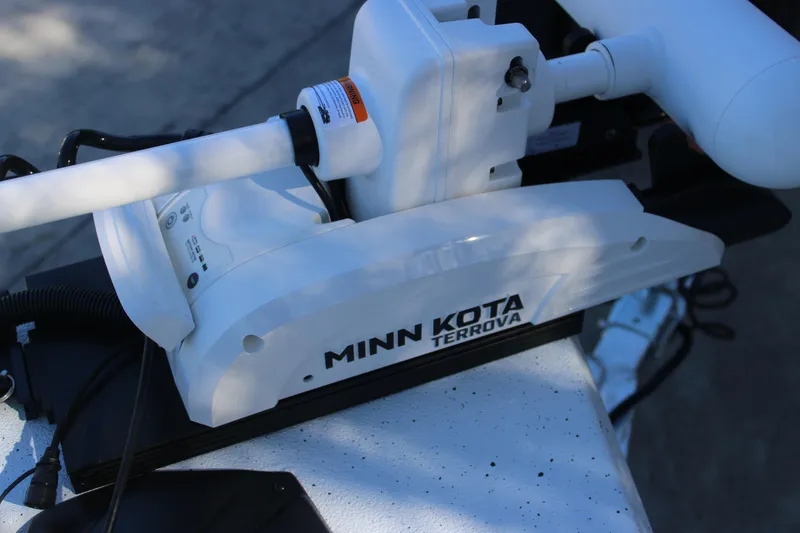 Slide: The Image of Minn Kota Terrova motor on 2026 Xpress H20B Bay boat. - 20