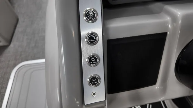 Slide: The Image of Control panel of Barletta Corsa 23UC 2026 with four buttons. - 39