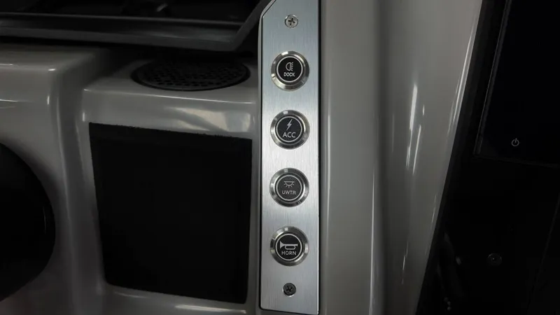 Slide: The Image of Control panel of 2026 Barletta Corsa 23UC with four buttons. - 43